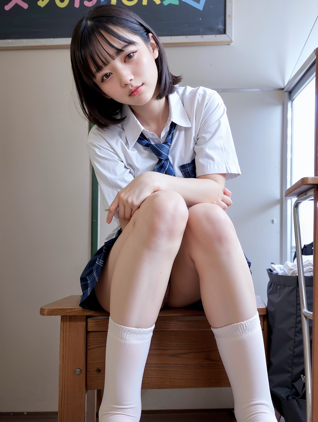 どこ見てんのー？