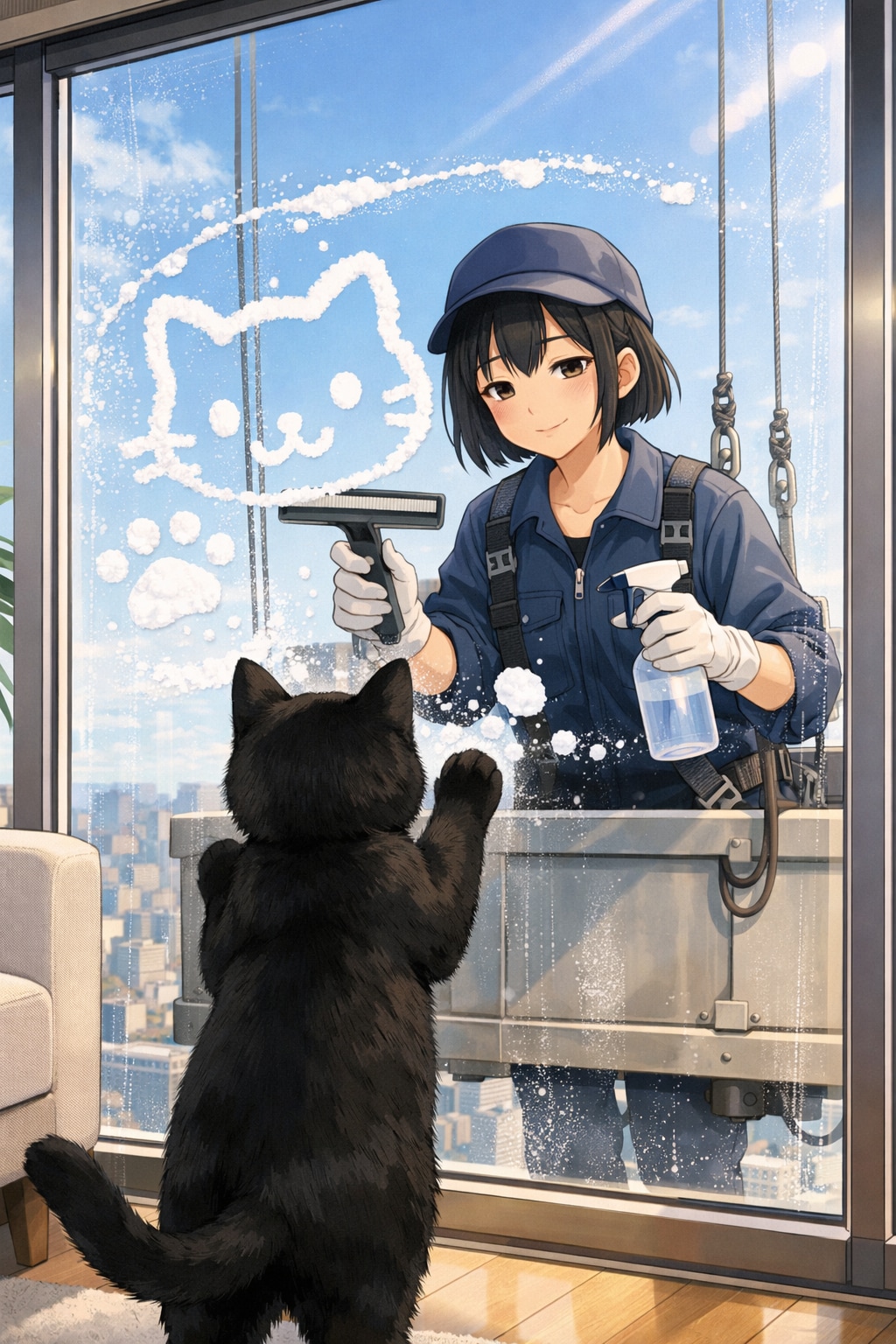 なんかいるにゃ、、！