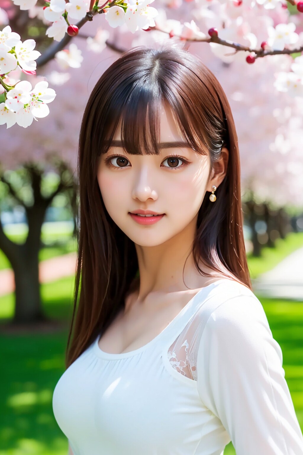 早咲きの桜並木