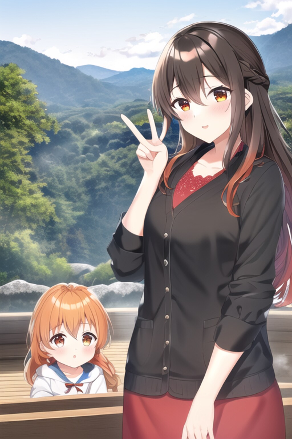ちちぷい様一周年記念　日本っていいな　「ららちゃんの思い出作り」