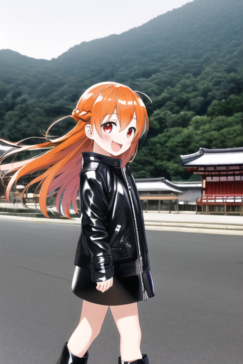 ちちぷい様一周年記念　日本っていいな　「ららちゃんの思い出作り」