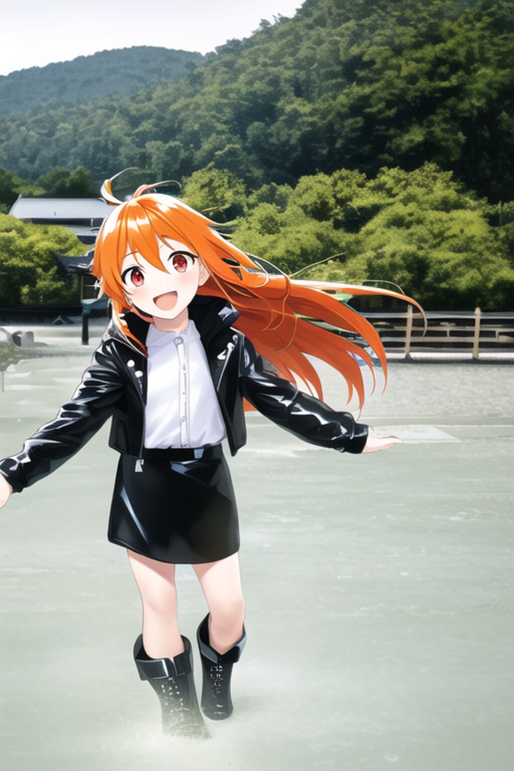 ちちぷい様一周年記念　日本っていいな　「ららちゃんの思い出作り」
