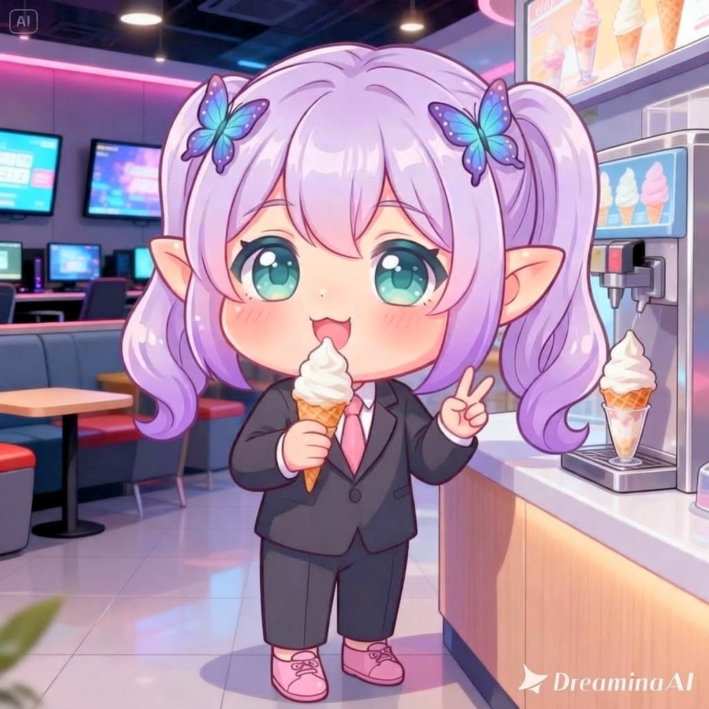 お仕事モード終了！ネットカフェに来たよ🍦✨