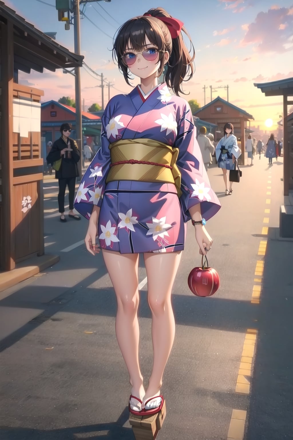 サングラスと浴衣