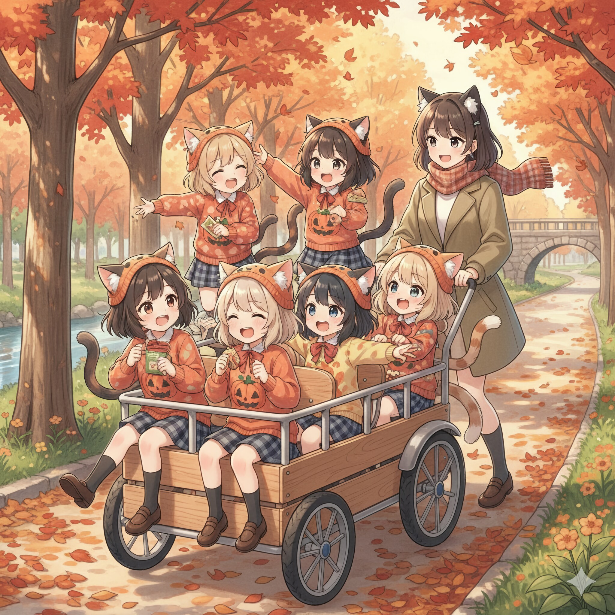 お散歩カーにのせる | の人気AIイラスト・グラビア