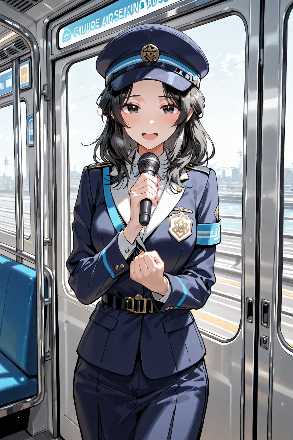 バスガイドなのかな？