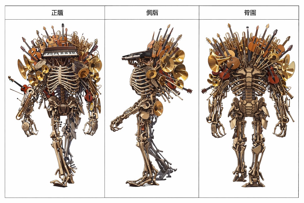 楽器の巨像(niji7のデザイン力を見よ！)