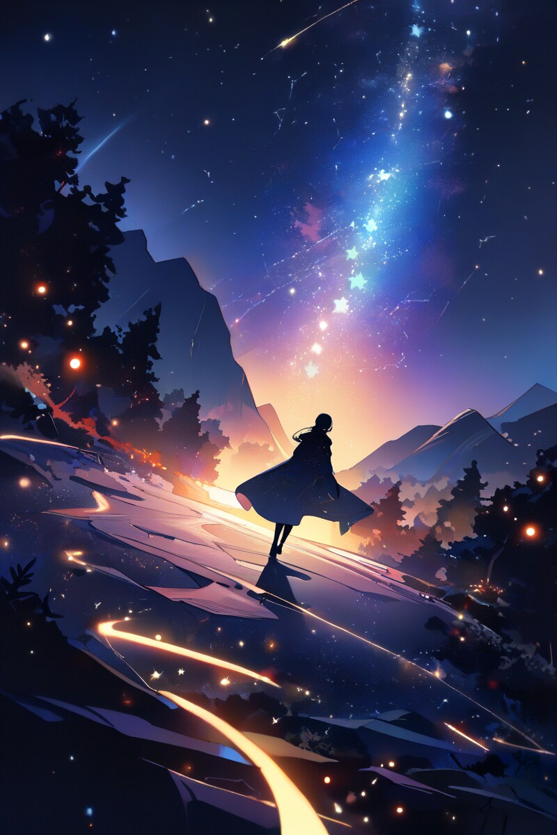星の道 | の人気AIイラスト・グラビア