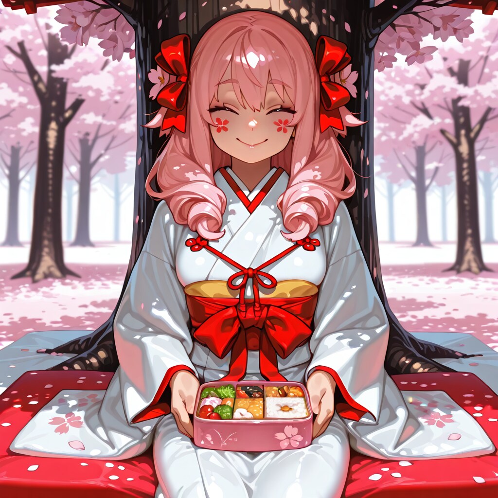 きぐるみでお花見（モデル: ECHIDNA） | の人気AIイラスト・グラビア