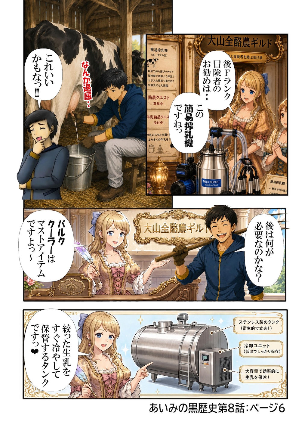 あいみのくろ歴史　第八話：謎の冒険者ギルド