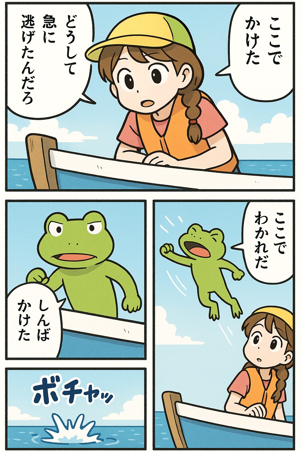 めだかフィッシングで、くにへかえるんだな