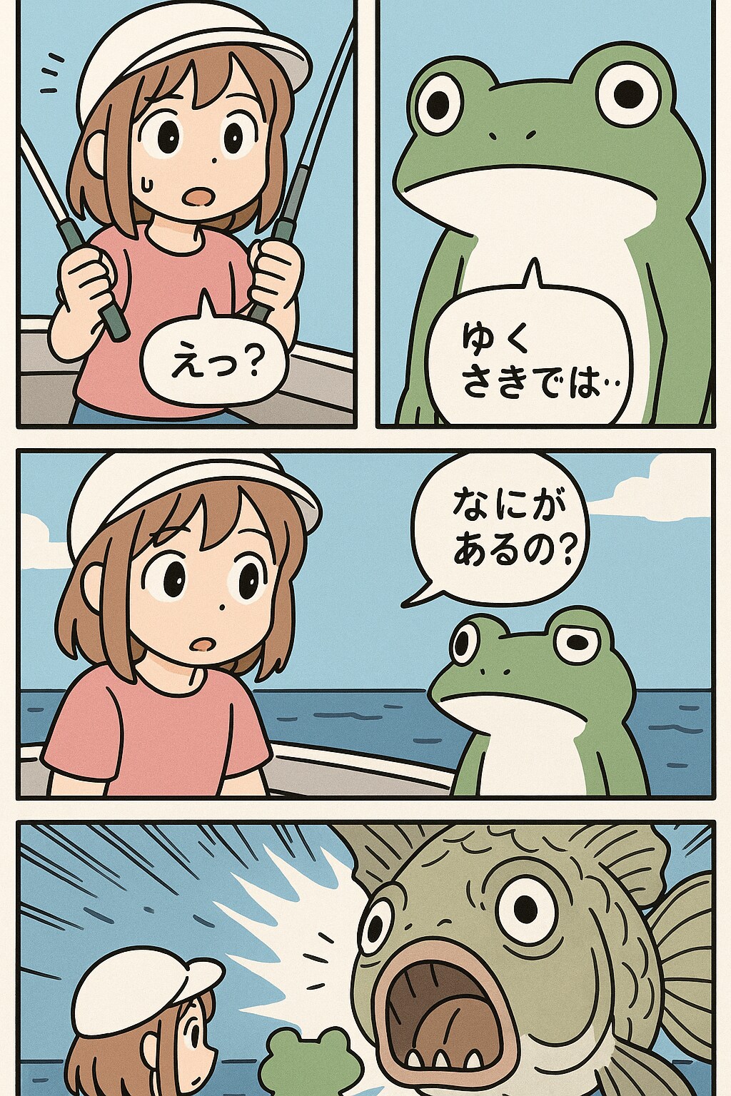 めだかフィッシングで、くにへかえるんだな