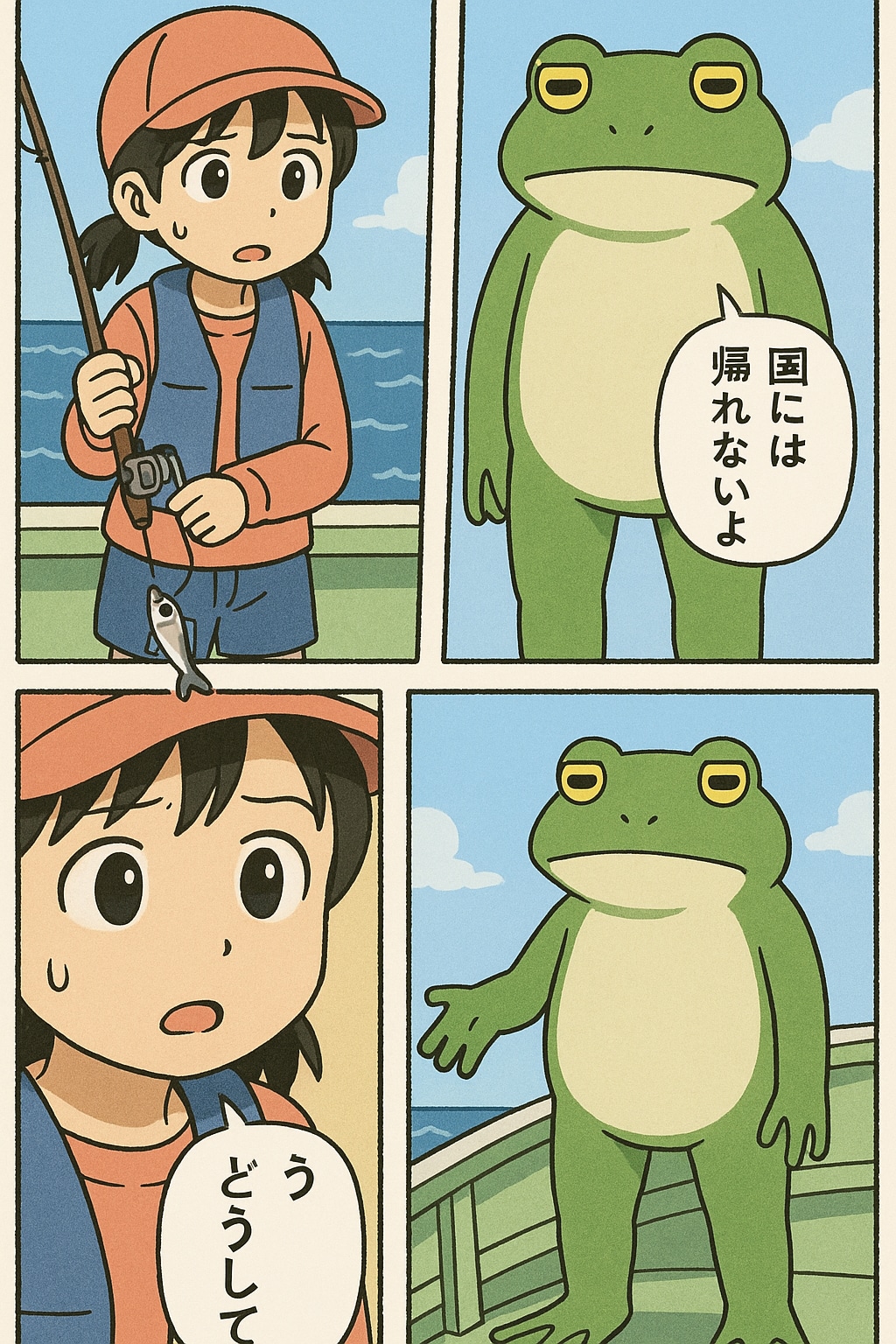 めだかフィッシングで、くにへかえるんだな