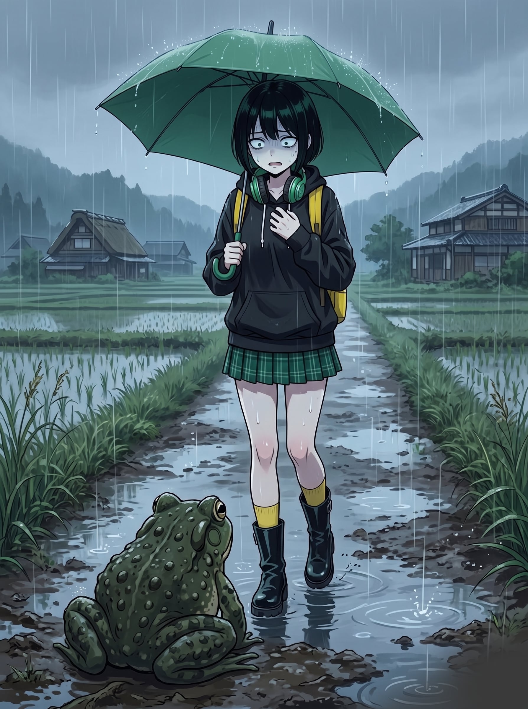 キモ可愛い大きなカエルと遭遇