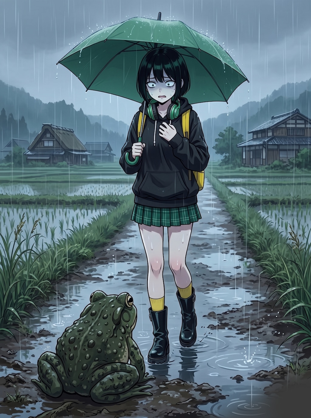 キモ可愛い大きなカエルと遭遇