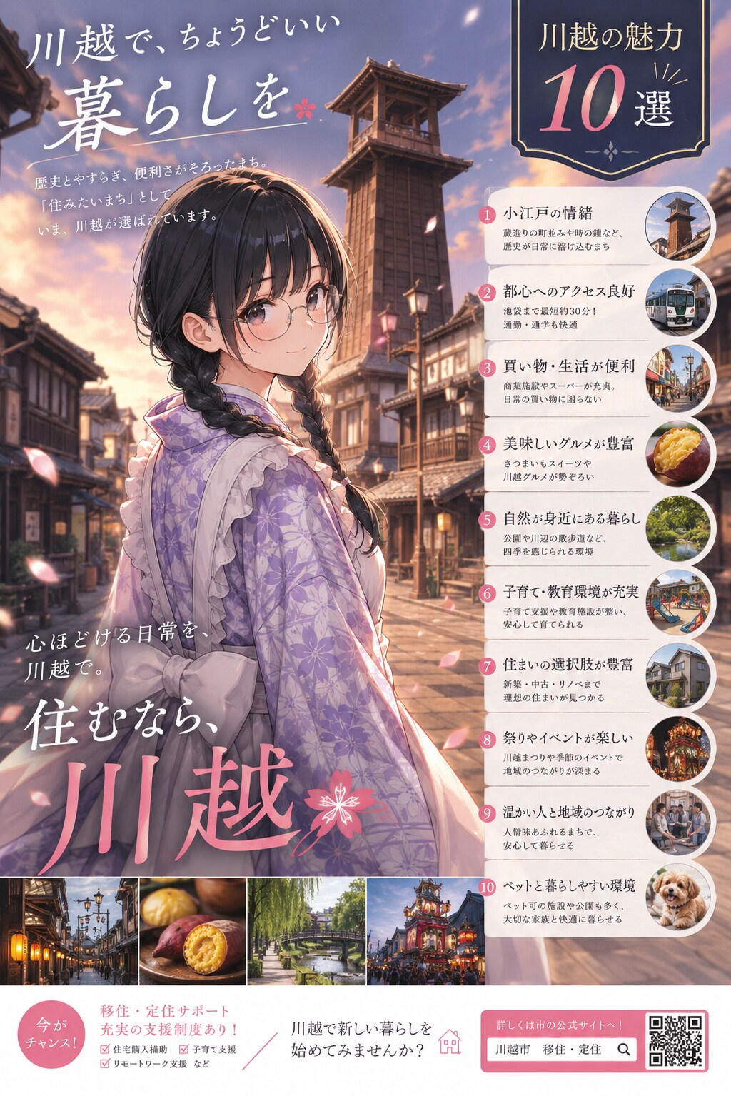 この街に住みたい 川越 | の人気AIイラスト・グラビア