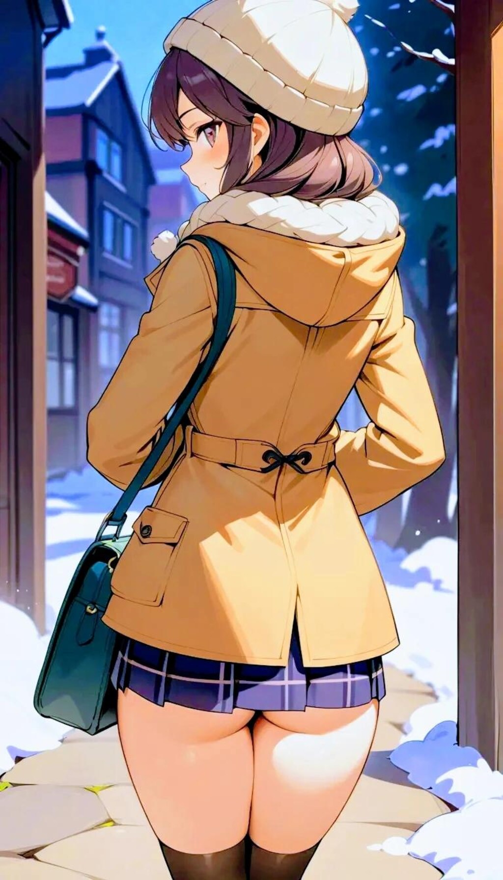 師走に何かを忘れる女性