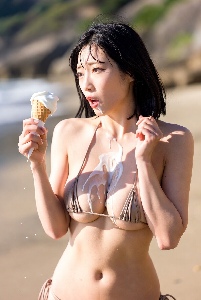 アイスが溶けた