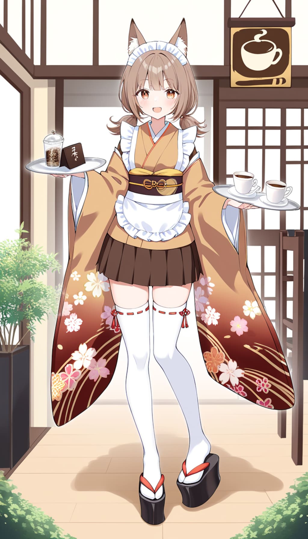 狐耳娘和メイド