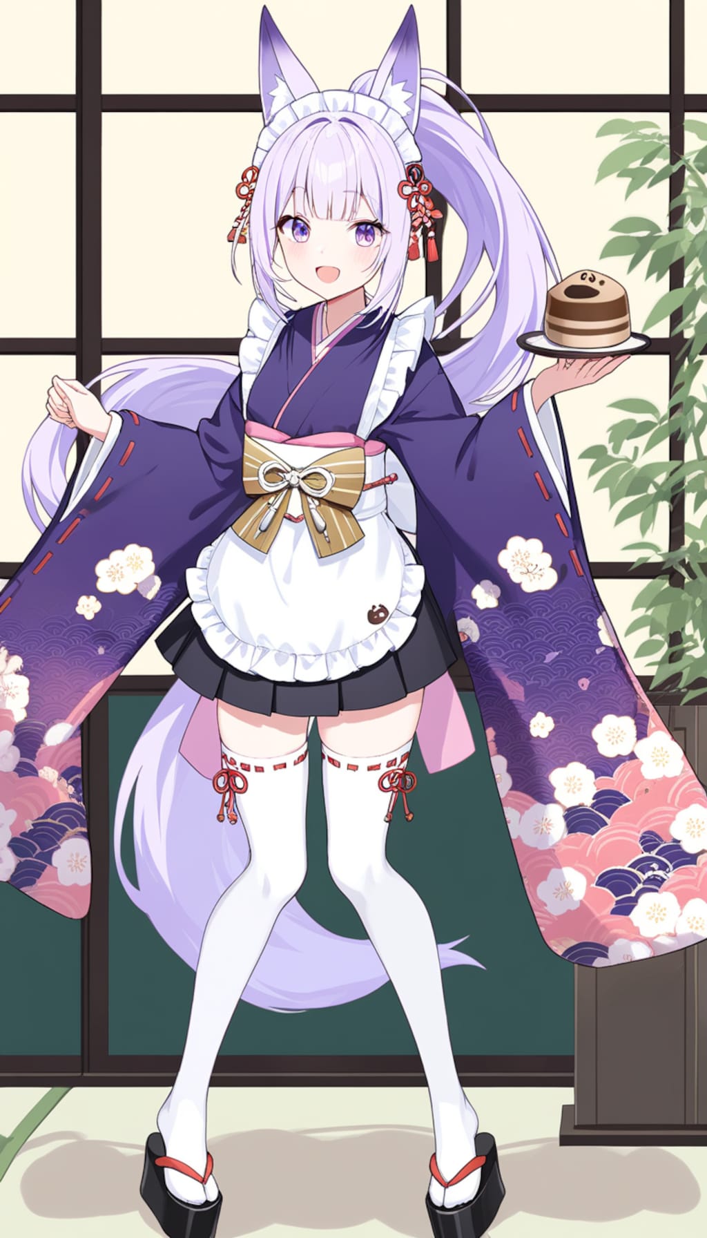 狐耳娘和メイド