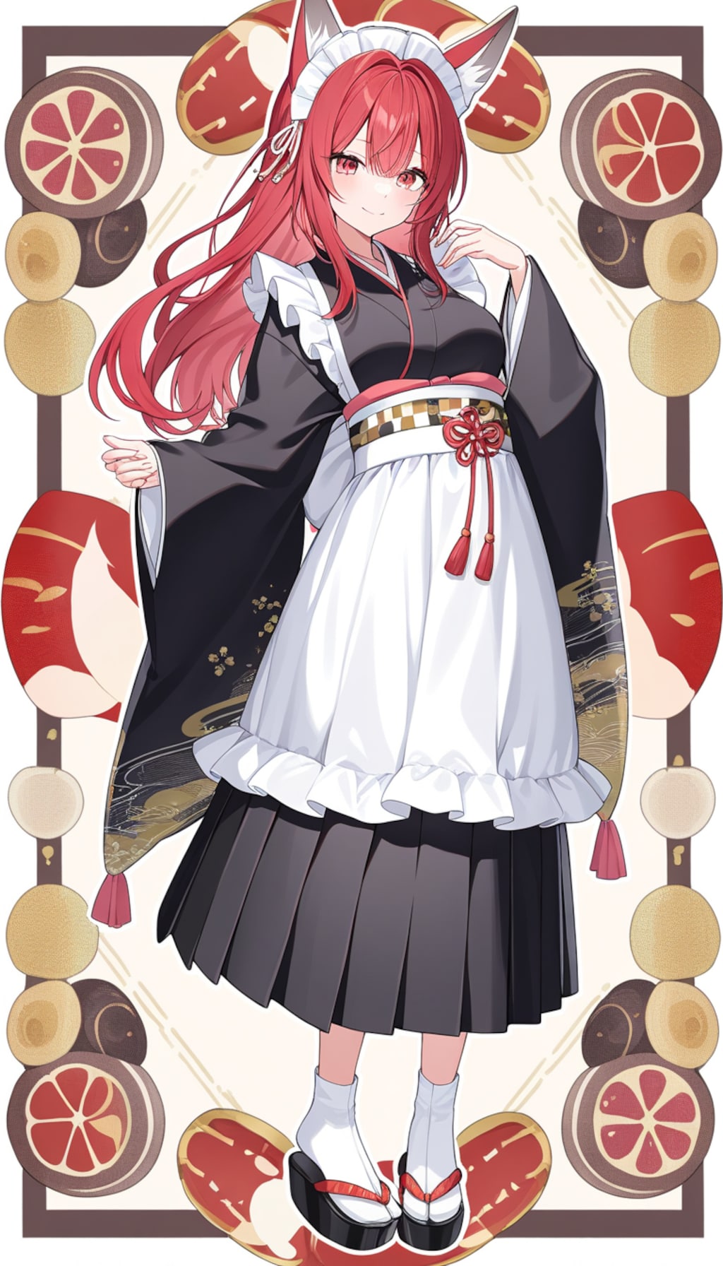 狐耳娘和メイド