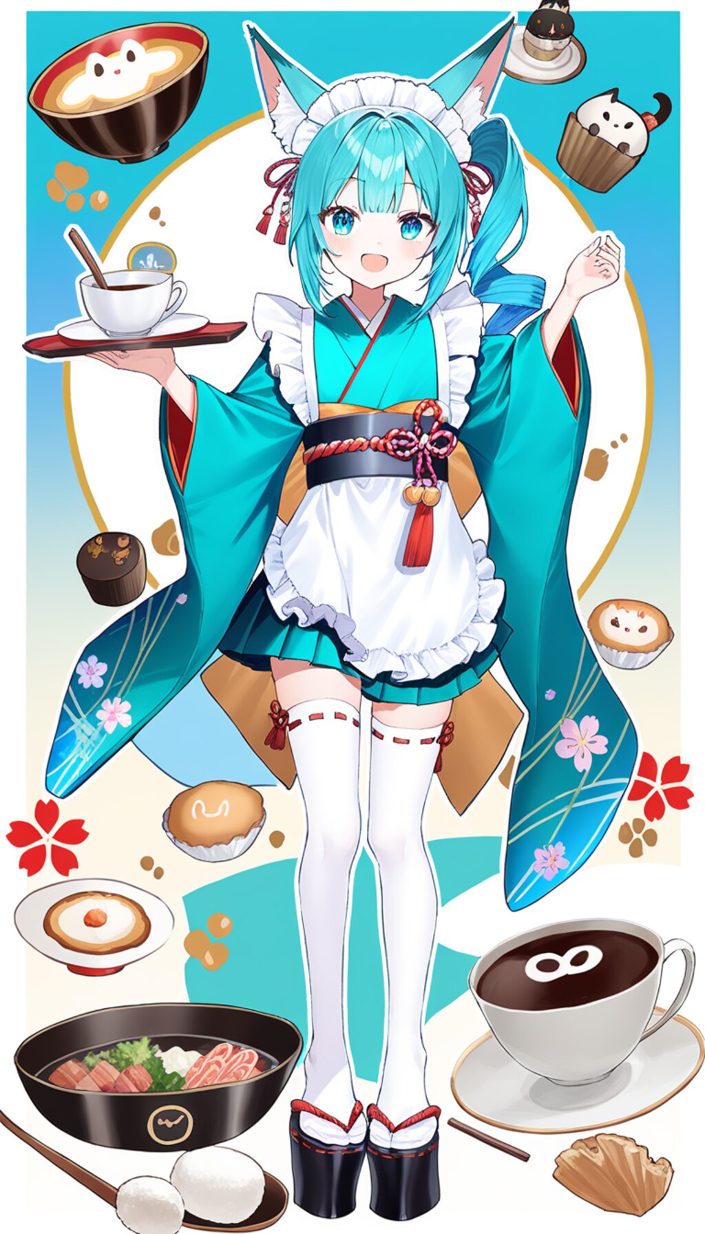 狐耳娘和メイド