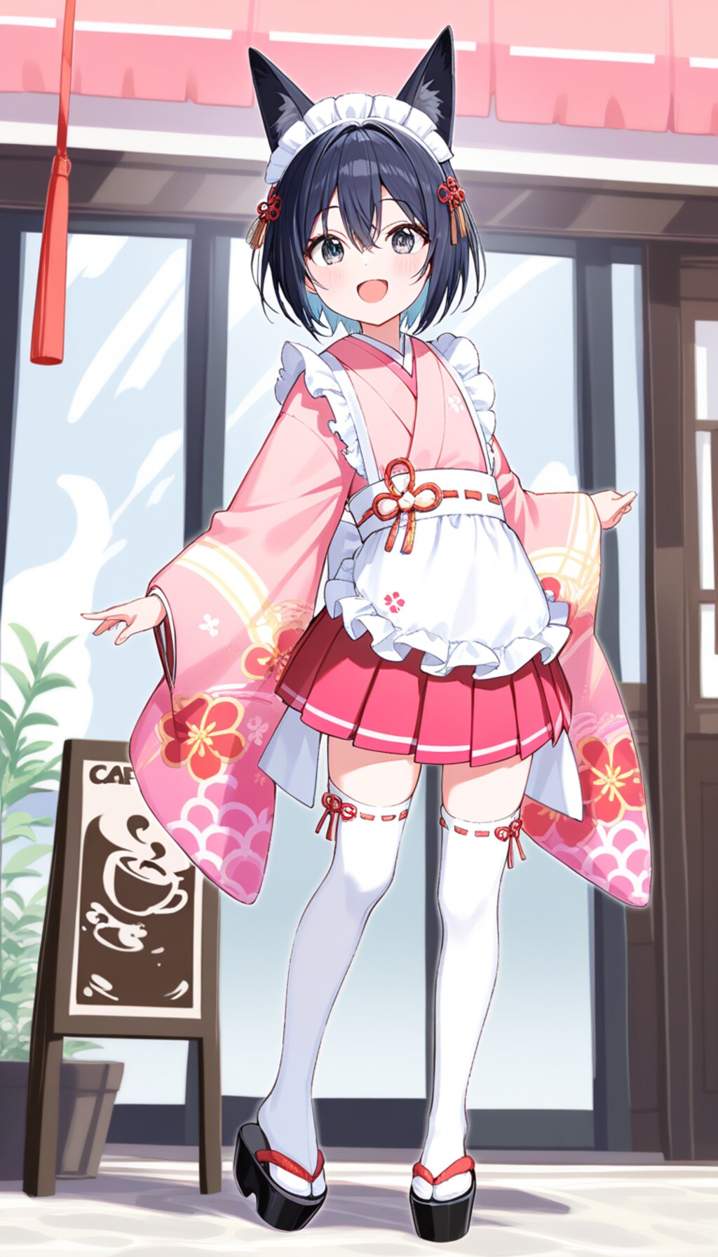 狐耳娘和メイド