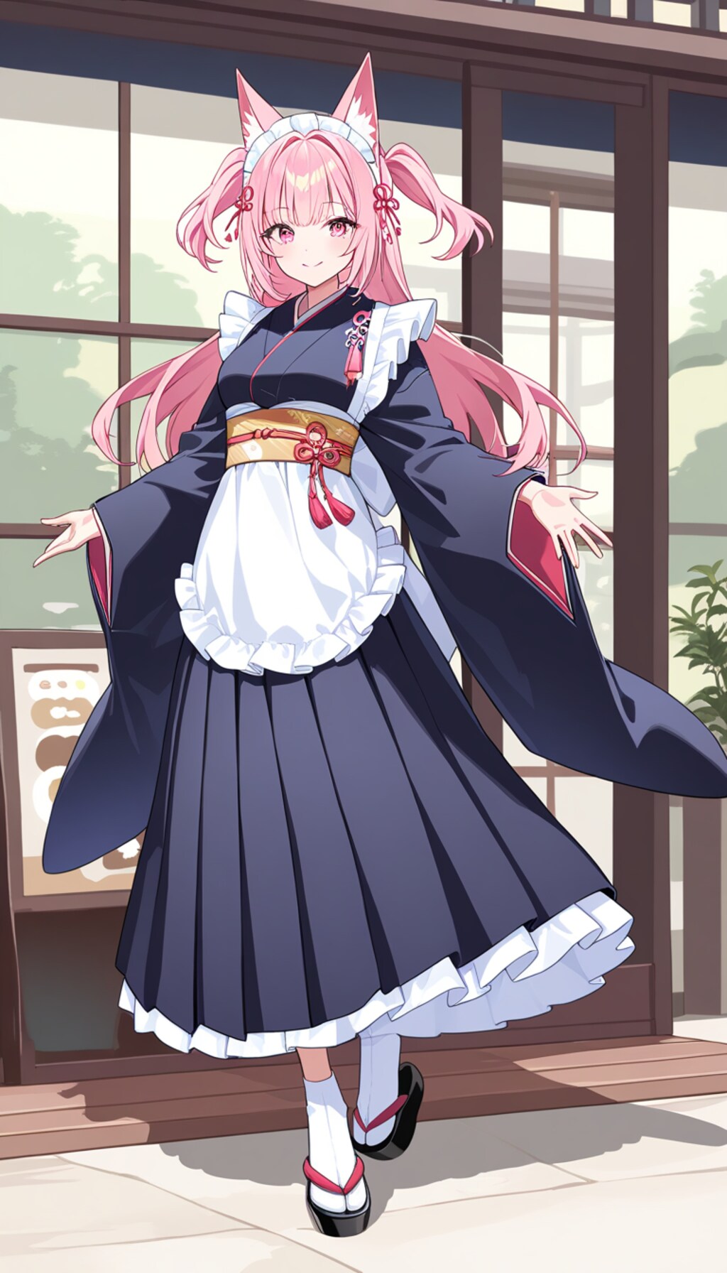 狐耳娘和メイド