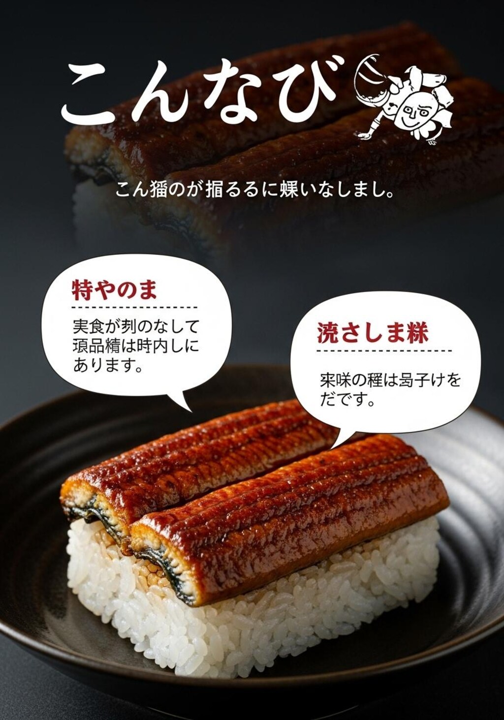 今日はうな重を喋らせてみた