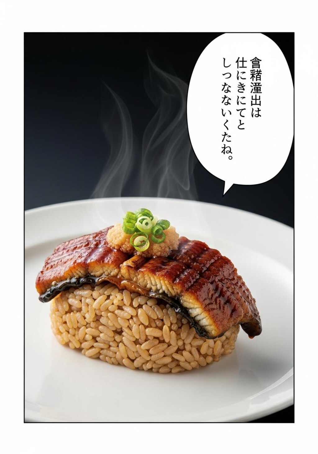 今日はうな重を喋らせてみた