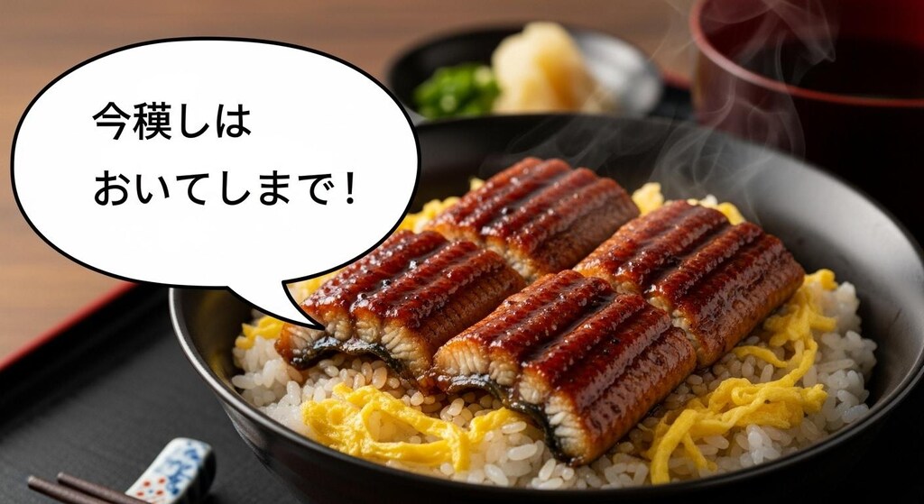 今日はうな重を喋らせてみた