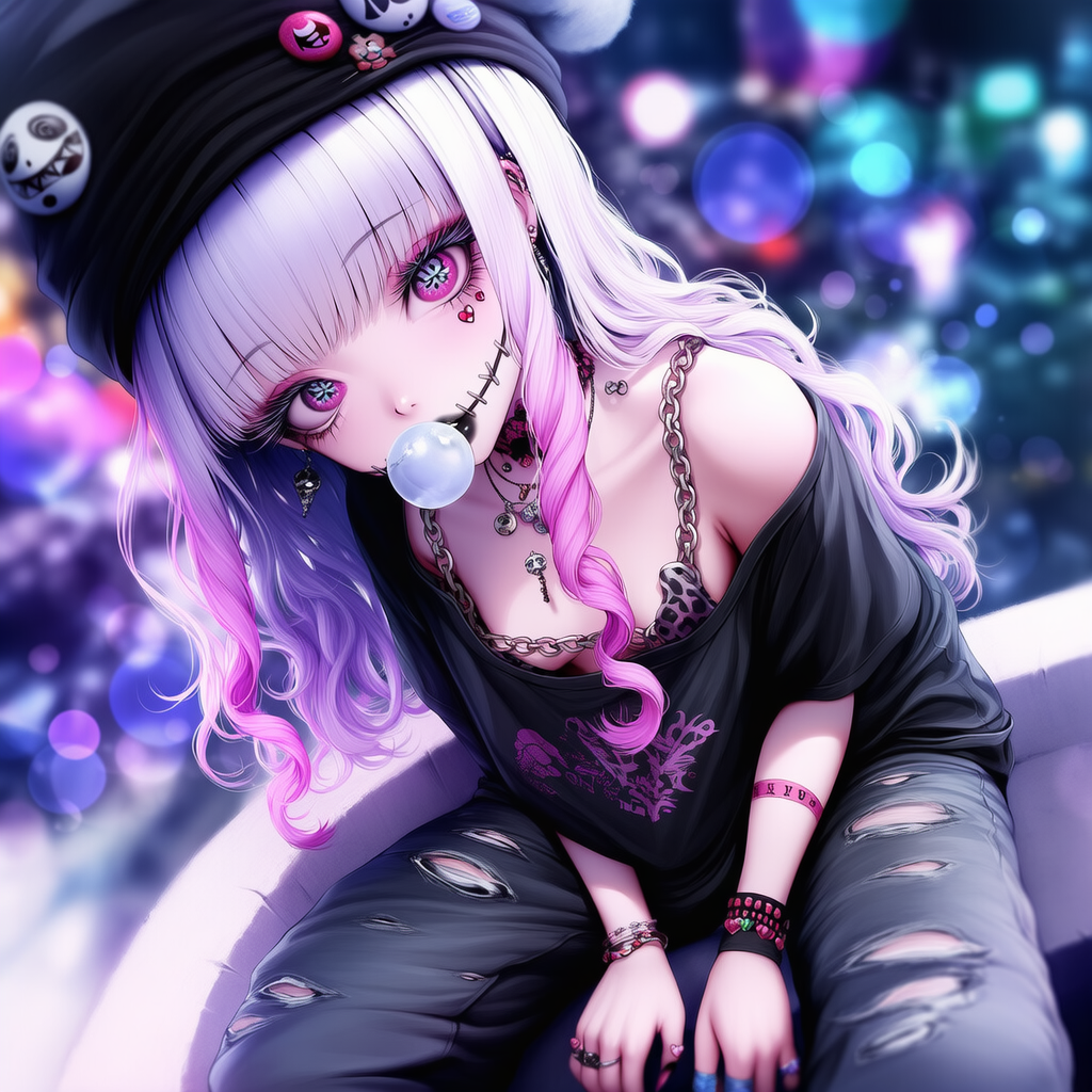 ギャル‪✕‬花模様eye