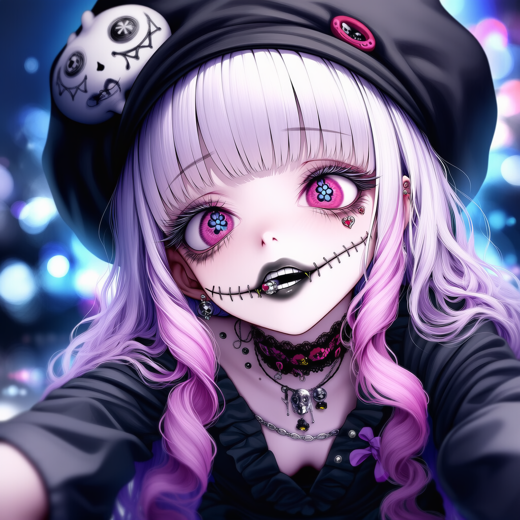 ギャル‪✕‬花模様eye