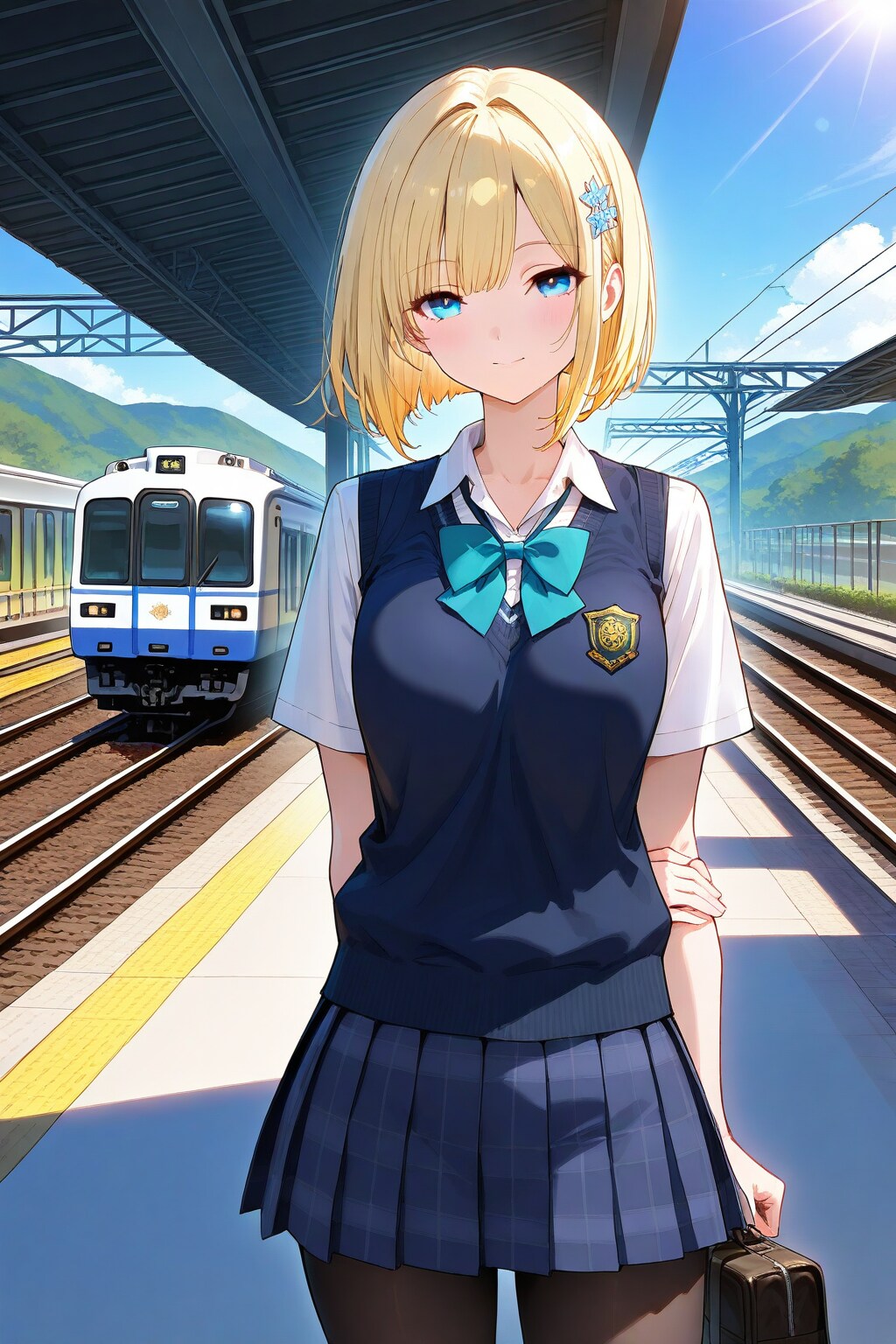 金髪さん学生服