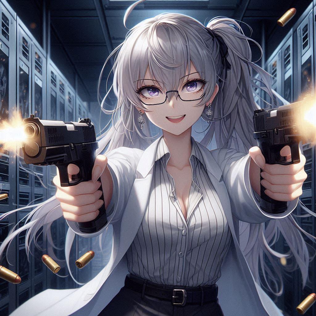 銃ぶっ放すミサさん