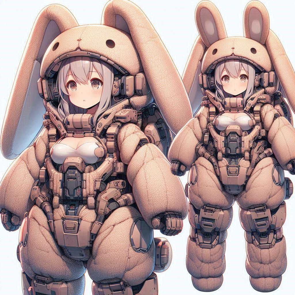 試作パワードウサギスーツ第2案
