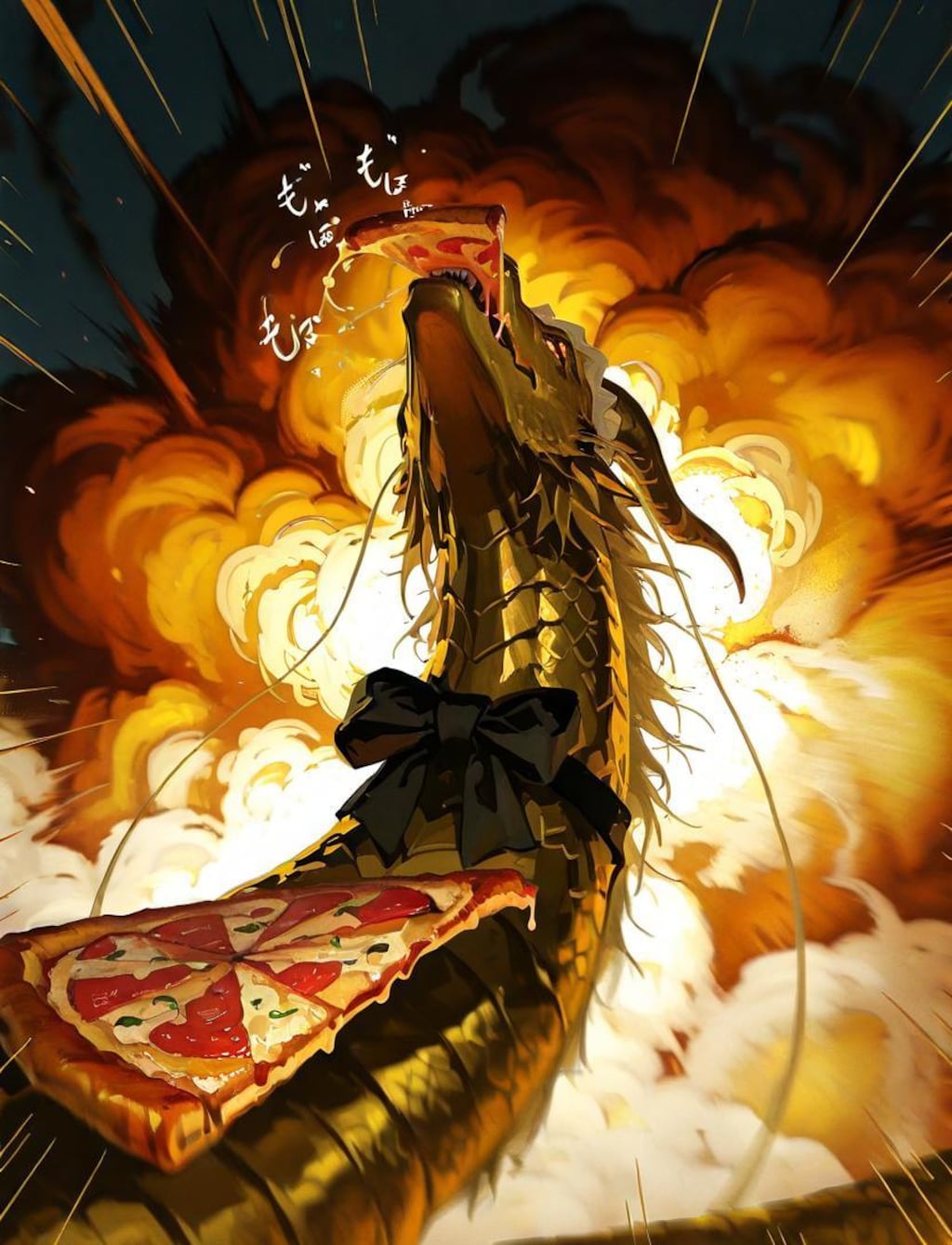 ゴ ー ル デ ン お ピ ッ ツ ァ ド ラ ゴ ン🍕🐉