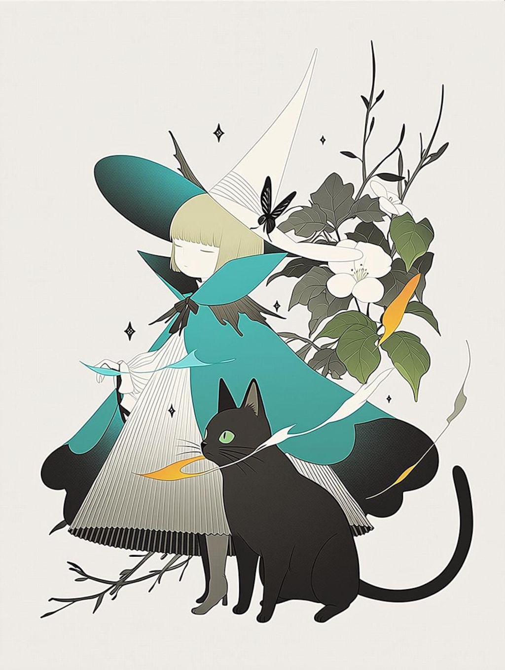 green and gray, orange