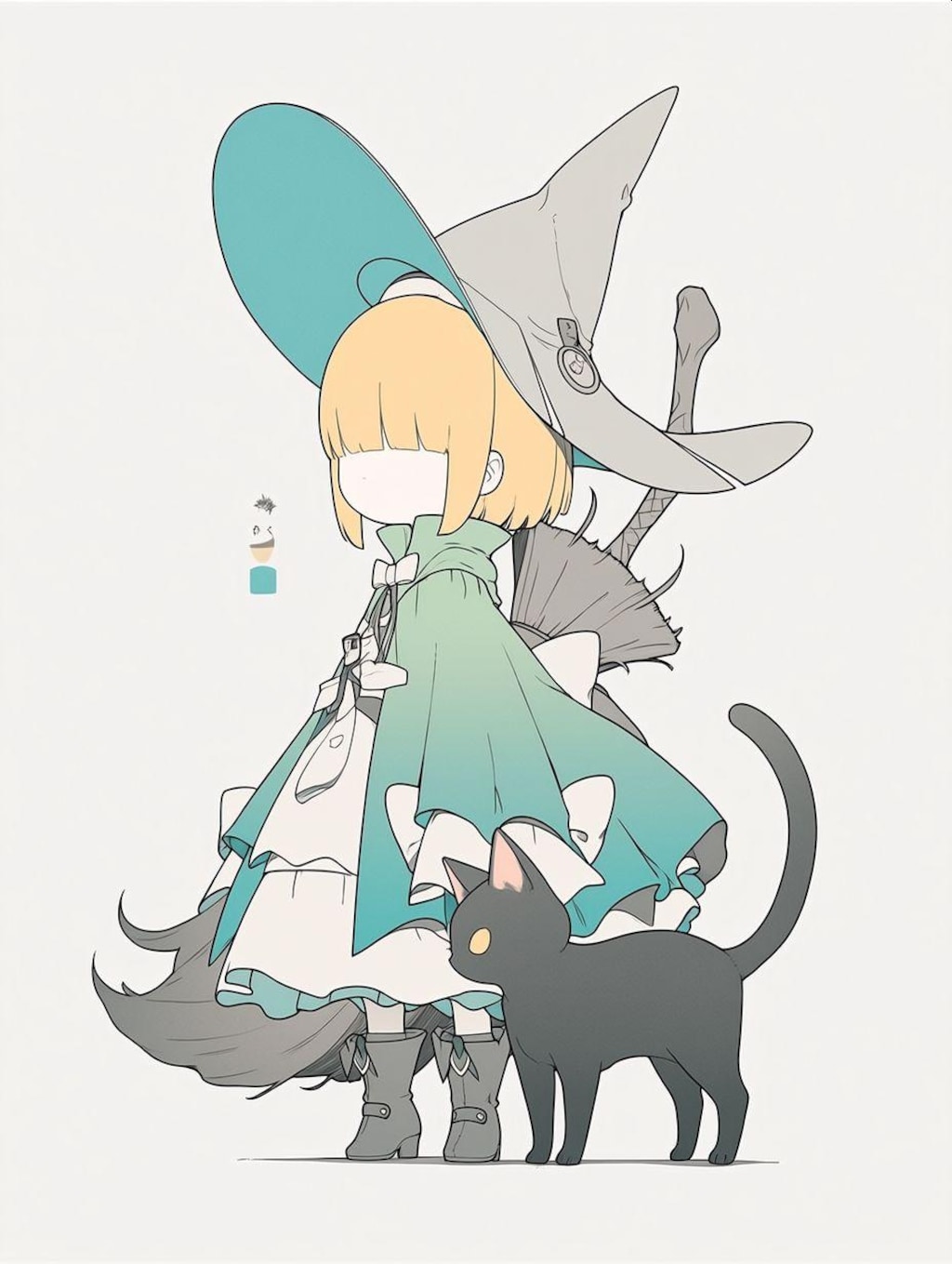green and gray, orange