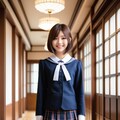 キュートなデザインのゴスロリ風お嬢様学校制服 6枚目