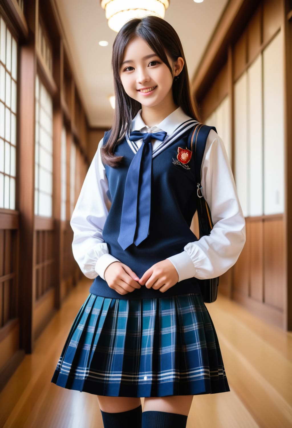 キュートなデザインのゴスロリ風お嬢様学校制服