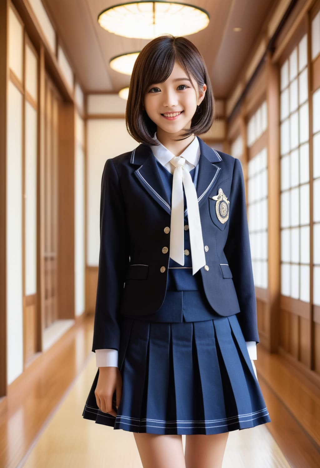 キュートなデザインのゴスロリ風お嬢様学校制服