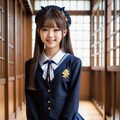 キュートなデザインのゴスロリ風お嬢様学校制服 9枚目