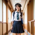 キュートなデザインのゴスロリ風お嬢様学校制服 4枚目