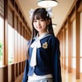 キュートなデザインのゴスロリ風お嬢様学校制服 8枚目