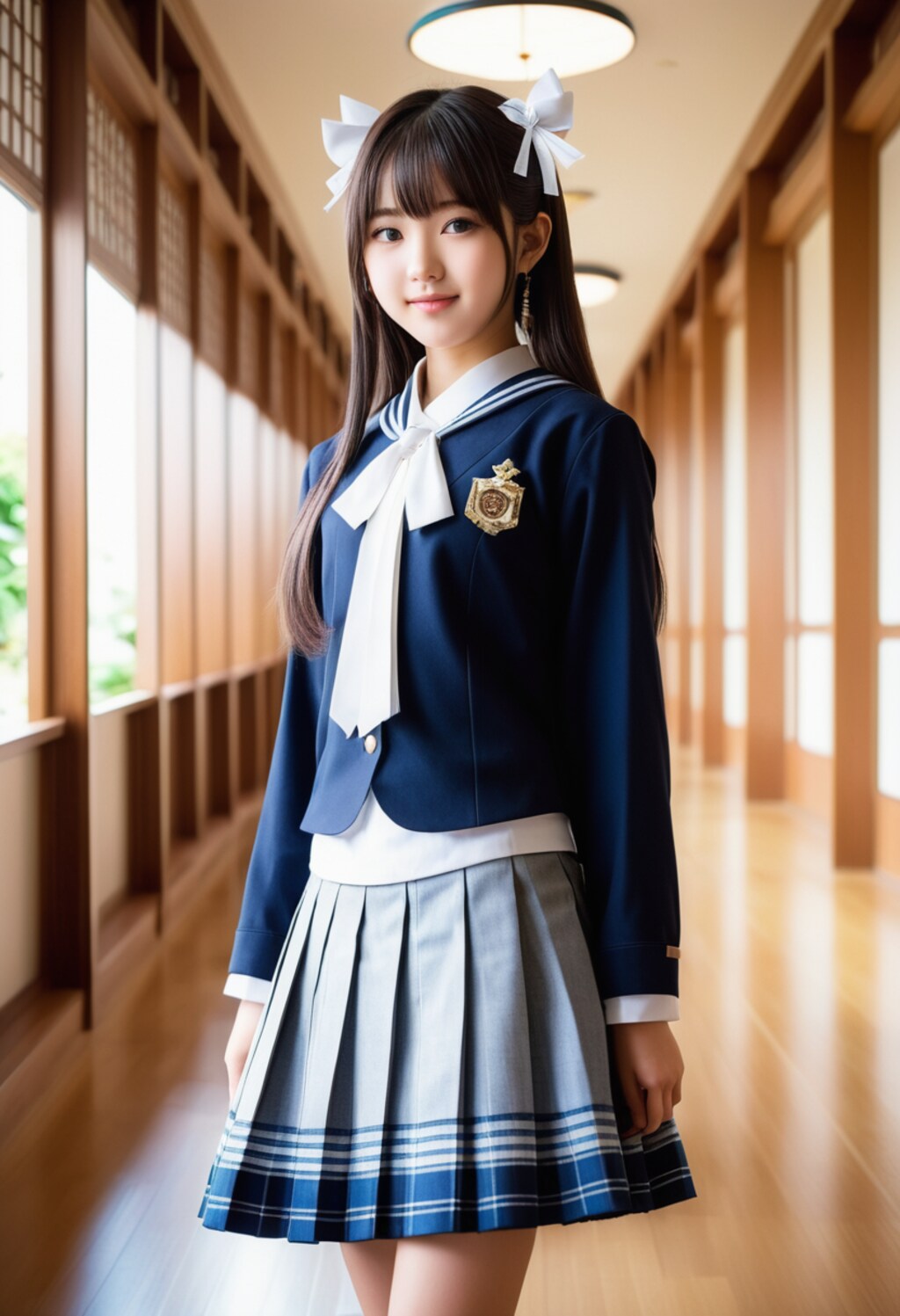 キュートなデザインのゴスロリ風お嬢様学校制服