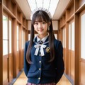 キュートなデザインのゴスロリ風お嬢様学校制服 7枚目