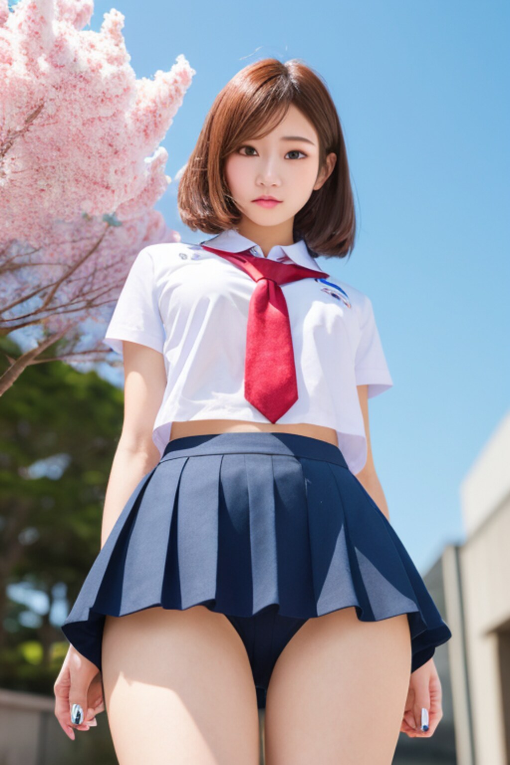 桜とJK