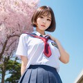 桜とJK 3枚目