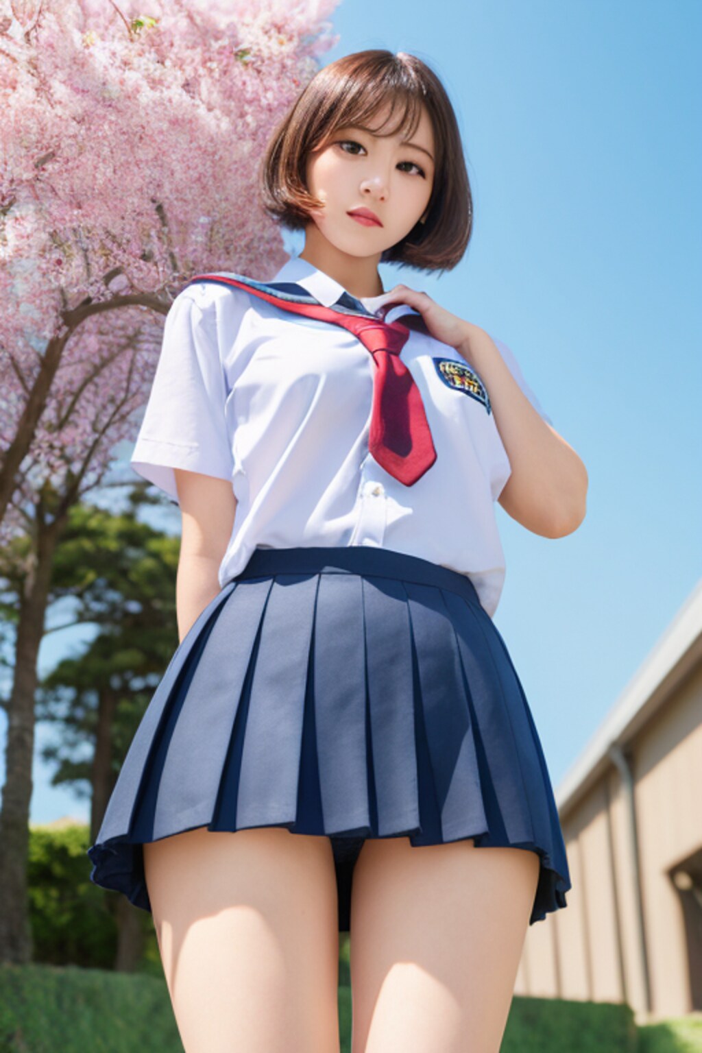 桜とJK